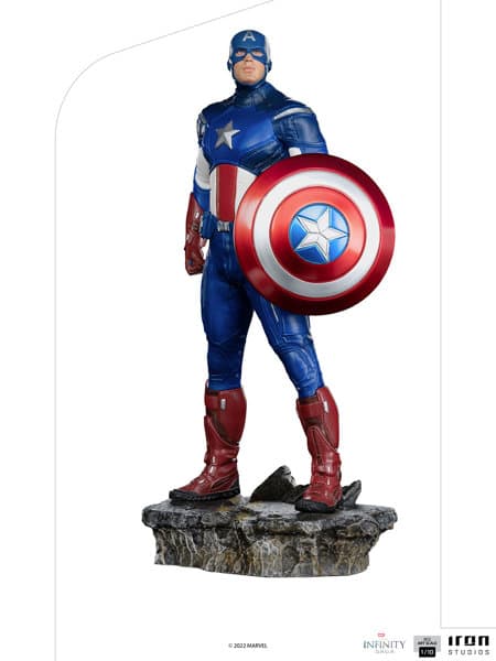 『マーベル』【アイアン・スタジオ スタチュー】「バトルジオラマ・シリーズ」1/10スケール キャプテン・アメリカ（バトル・オブ・ニューヨーク）［映画『マーベル/インフィニティ・サーガ』］