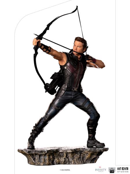 『マーベル』【アイアン・スタジオ スタチュー】「バトルジオラマ・シリーズ」1/10スケール ホークアイ（バトル・オブ・ニューヨーク）［映画『マーベル/インフィニティ・サーガ』］