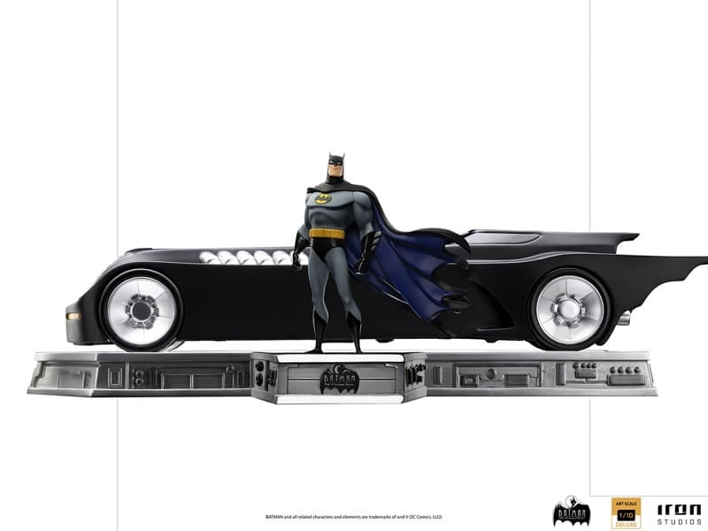 『DC』 【アイアン・スタジオ スタチュー】「デラックス・アートスケール」 1/10スケール バットマン＆バットモービル［アニメ『バットマン アニメイテッド』］