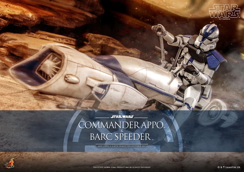 【テレビ・マスターピース】 『スター・ウォーズ:クローン・ウォーズ』 1/6スケールフィギュア コマンダー・アポー＆BARCスピーダー