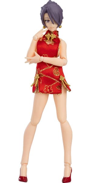 figma Styles 女性body（ミカ） with ミニスカートチャイナワンピコーデ