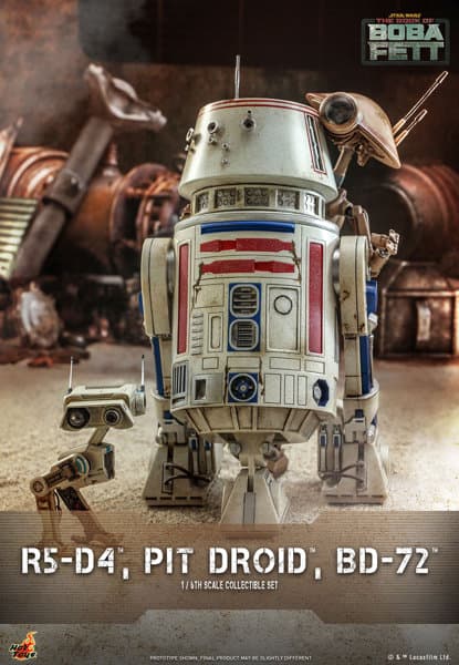 【テレビ・マスターピース】 『ボバ・フェット/The Book of Boba Fett』1/6スケールフィギュア R5-D4＆ピット・ドロイド＆BD-72（3体セット）