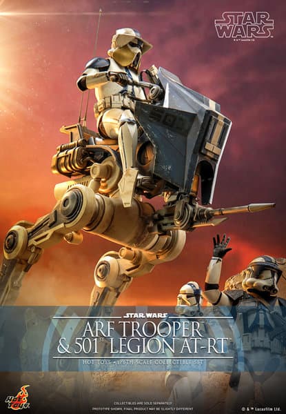 【テレビ・マスターピース】 『スター・ウォーズ:クローン・ウォーズ』1/6スケールフィギュア ARFトルーパー＆AT‐RT（第501大隊版）