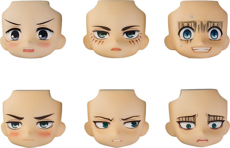 【BOX販売】ねんどろいどもあ とりかえっこフェイス 進撃の巨人（全6種） 1BOX:6個入
