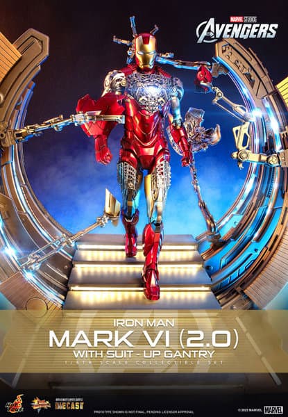 【ムービー・マスターピース DIECAST】 『アベンジャーズ』1/6スケールフィギュア アイアンマン・マーク6 （2.0版）［パワードスーツ装着機付き］