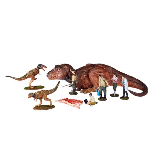 ARTPLA研究員とティラノサウルスセット