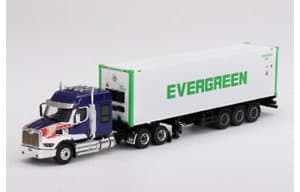 1/64 ウェスタン スター 49X 40ft リーファーコンテナ ’エバーグリーン’ （左ハンドル）