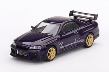 1/64 Nissan スカイライン GT-R R34 トミーカイラ R-z ミッドナイトパープル（右ハンドル）