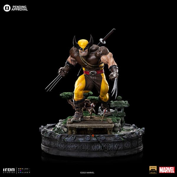 『マーベル』【アイアン・スタジオ スタチュー】「デラックス・アートスケール」1/10スケール ウルヴァリン（アンリーシュド）［コミック］