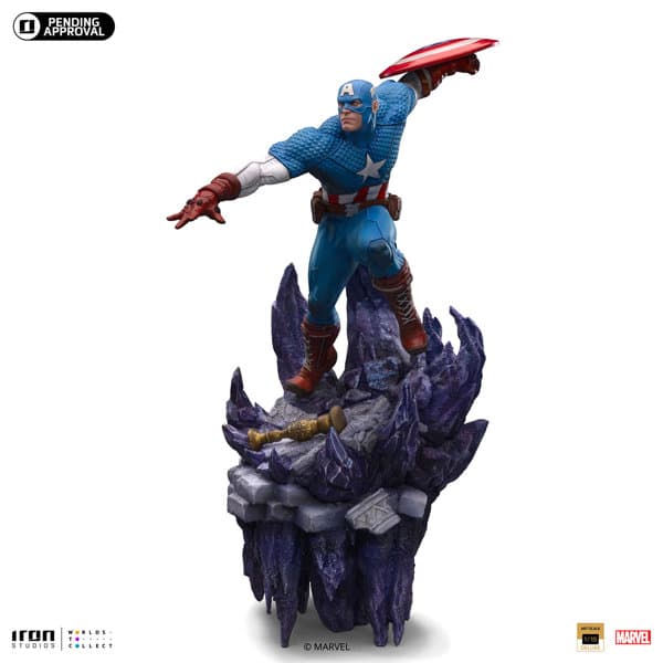 『マーベル』【アイアン・スタジオ スタチュー】「デラックス・アートスケール」1/10スケール キャプテン・アメリカ［コミック］