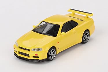 Nissan スカイライン GT-R R34 Vスペック （ライティングイエロー） 右ハンドル