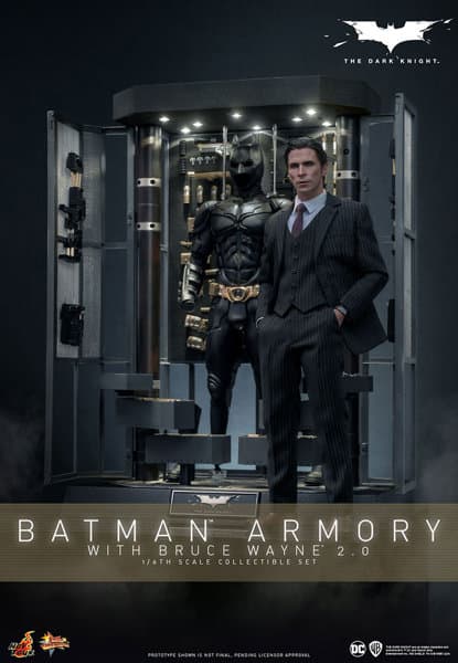 【ムービー・マスターピース】 『ダークナイト』1/6スケールフィギュア バットスーツ格納庫＆ブルース・ウェイン（2.0版）