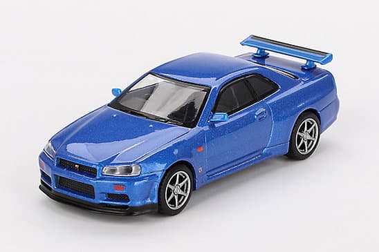 日産 スカイライン GT-R R34 Vスペック ベイサイドブルー 右ハンドル