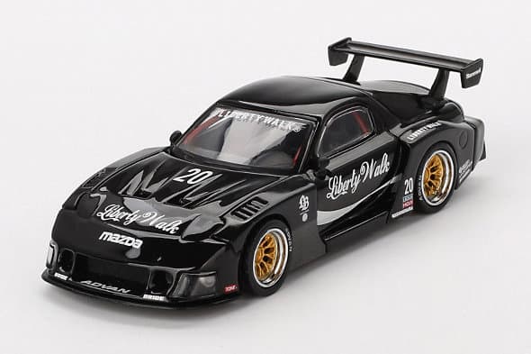 マツダ RX-7 LB スーパーシルエット リバティーウォーク ブラック 右ハンドル