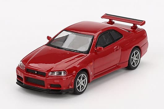 日産 スカイライン GT-R R34 Vスペック アクティブレッド 右ハンドル