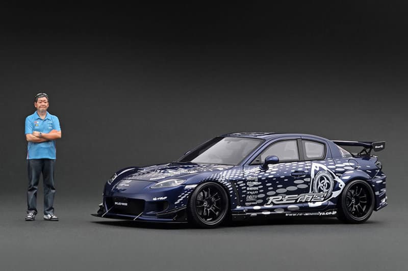 マツダ RX-8 SE3P RE Amemiya ブルーメタリック With Mr. Amemiya