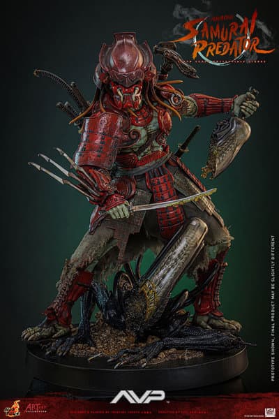 【アーティスト・コレクション】 『エイリアンVS.プレデター』1/6スケールフィギュア 赤鬼サムライ・プレデター（竹谷 隆之 x 鬼木 祐二）
