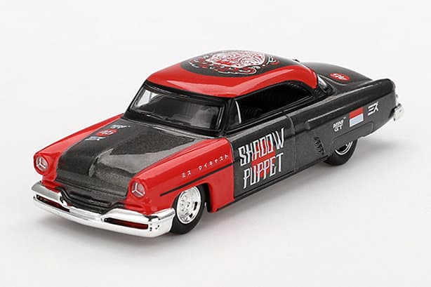 リンカーン カプリ ホットロッド 1954 シャドーパペット MINI GT x ミズ ダイキャスト 2024 左ハンドル