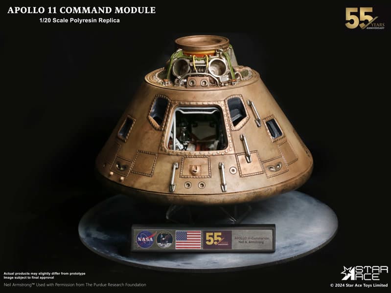 アポロ11号 司令船 ポリレジンレプリカ デラックスVer.