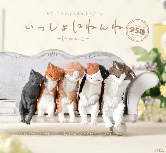 【BOX販売】いっしょにねんね にゃんこ （全5種） 1BOX:10個入