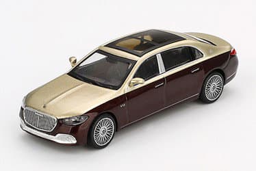 メルセデス マイバッハ S680 ゴールド/ダークレッドメタリック（左ハンドル）