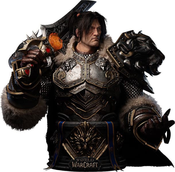 Infinity Studio X Blizzard Entertainment World of Warcraft Varian Wrynn life size bust