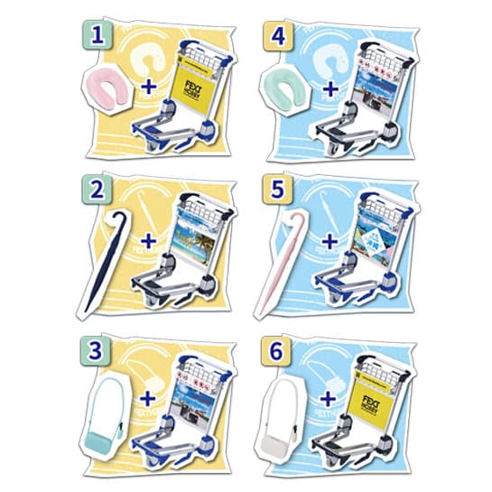 【BOX販売】手荷物カート （全6種） 1BOX:6個入