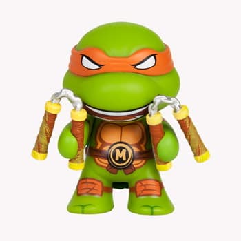 『ティーンエイジ・ミュータント・ニンジャ・タートルズ』【キッドロボット 3インチ・フィギュア】「ウーズ・アクション」ミケランジェロ