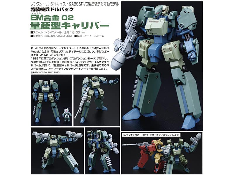 特装機兵ドルバック EM合金02 量産型キャリバー