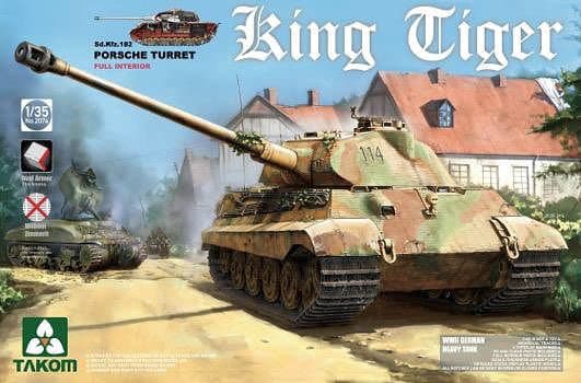 1/35 WIIドイツ軍重戦車Sd.Kfz.183 キングタイガーポルシェ砲塔 （インテリア付/ツィンメリット無）