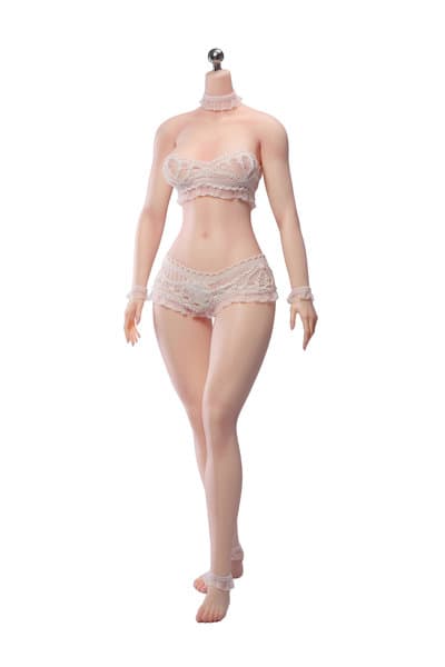 TBリーグ 1/6 スーパーフレキシブル 女性シームレスボディ スリムウエスト・カーヴィー ヘッドなし/足首取り外し式/ペールスキン