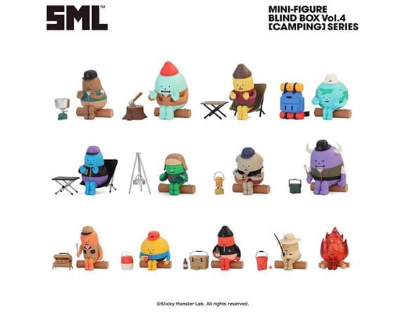 【BOX販売】SML MINI-FIGURE BLIND BOX Blind Box Vol 4. : CAMPING SERIES (1BOX=12個入)