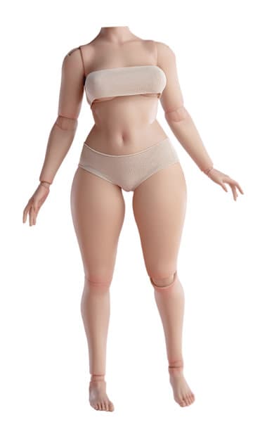 ワールドボックス 1/6 ガールズボディ プラスサイズ AT218 ライトタン