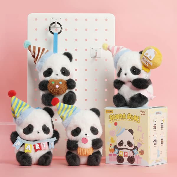 【BOX販売】52TOYS BLINDBOX Panda Roll パーティシリーズ ぬいぐるみブラインドボックス(1BOX=4個)