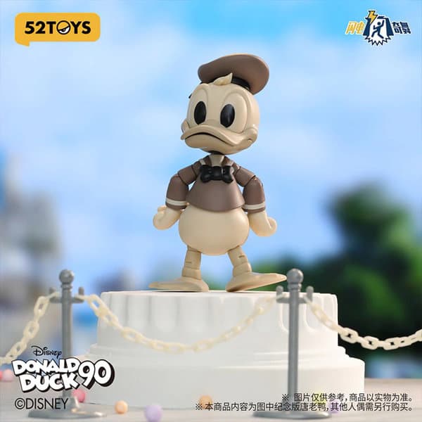 52TOYS 3.75’シリーズ ドナルドダック モノクロ