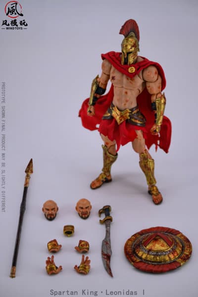 WIND TOYS Spartan King Leonidas I(スパルタンキング レオニダス) 1/12スケール 可動フィギュア ダメージ版