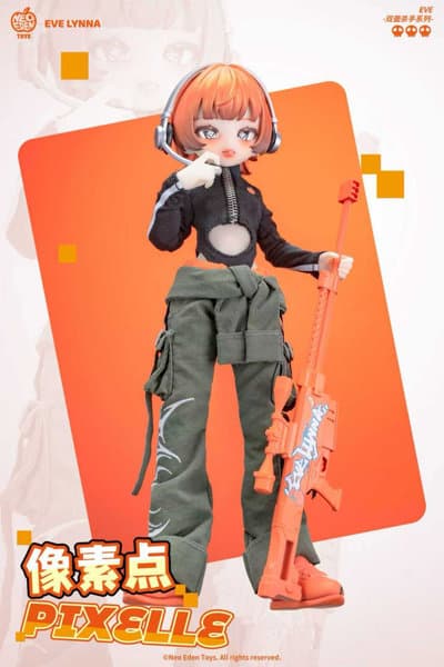 002_NEO EDEN TOYS Eve lynna 双面の殺し屋シリーズドール PIXELLE