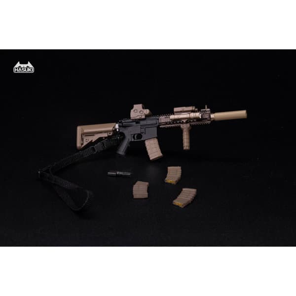 WM-04A アサルトライフルセット ブラックゴールド アクションフィギュア用完成品オプションパーツ