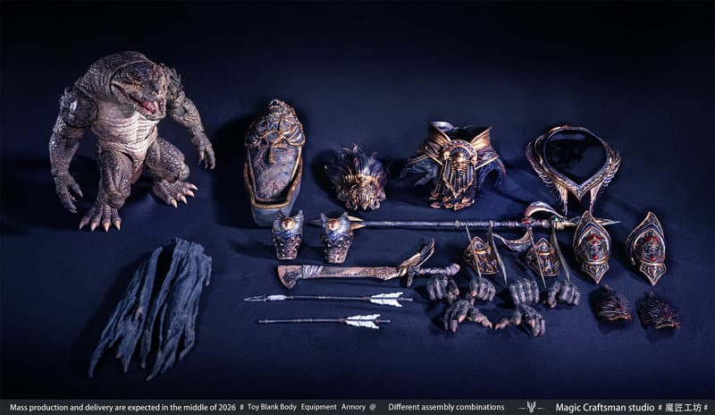 Temple of Chaos(テンプル・オブ・ケイオス)シリーズ Sobek(セベク) Desert Colossus Crocodile(デザート・コロッサス・クロコダイル) 1/12スケール可動フィギュア