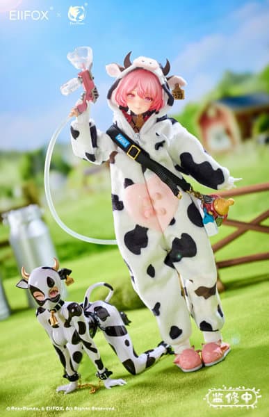 Bear Panda x EIIFOX 乳牛 MOMO 完成品アクションフィギュア