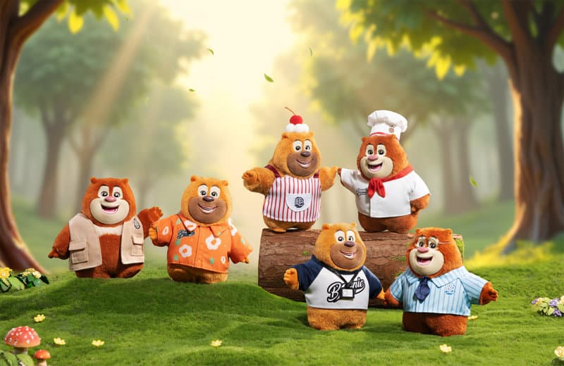 【BOX販売】XFREE Boonie Bears 専属友達シリーズ トレーディングプラッシュ(1BOX=6個入)