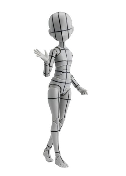 S.H.Figuarts ボディちゃん -杉森建- Edition-ワイヤーフレーム-(Gray Color Ver.) ボディくん / ボディちゃん シリーズ
