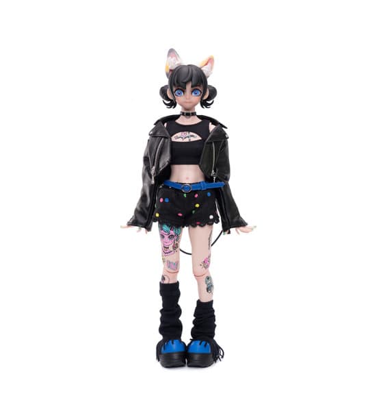 SONDOR GOOD MORNING FRIENDシリーズ ニャータトゥー 1/6スケール可動フィギュア(ブラック)