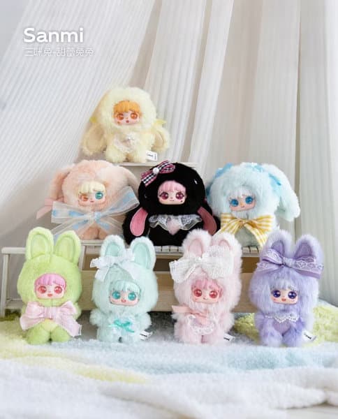 【BOX販売】008_Lucky Deer Nai Sanmi Bunny Sweet Bud Bunny(スイートバッドバニー)シリーズ トレーディングプラッシュ(1BOX=6個入)