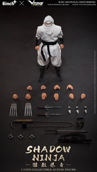 VTOYS×6INCH SN003 シャドーニンジャ(ホワイト)