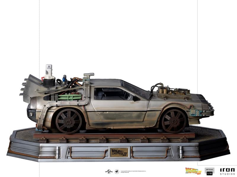 『バック・トゥ・ザ・フューチャー PART3』 【アイアン・スタジオ スタチュー】「アートスケール」1/10スケール デロリアン・タイムマシン
