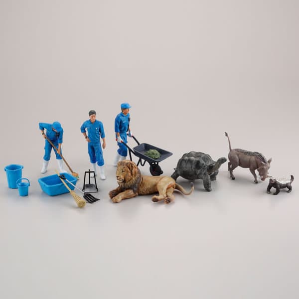 ARTPLA 飼育員とライオンセット(全5種) 1BOX:6個入