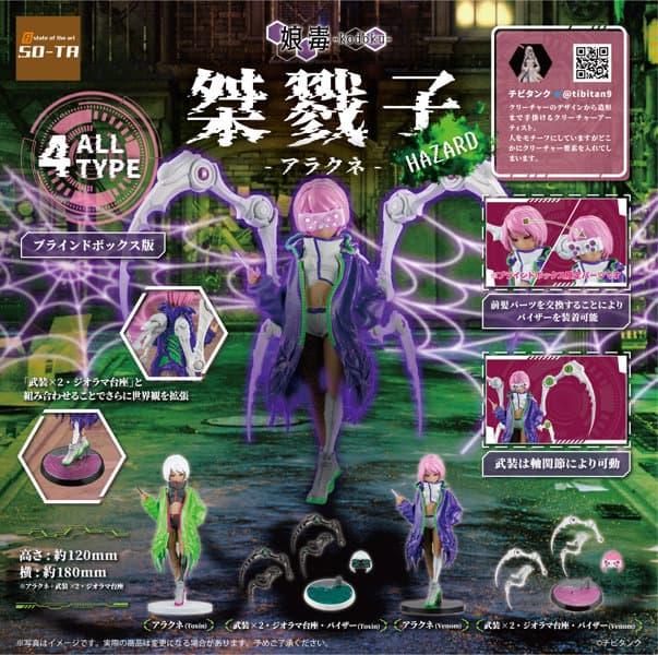 【BOX販売】桀戮子-アラクネ- HAZARD(全4種) 1BOX:4個入