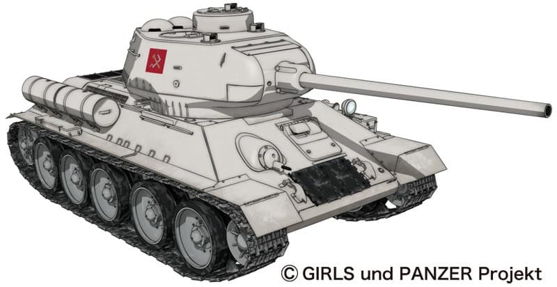 1/35 T34/85-プラウダ高校ver.-