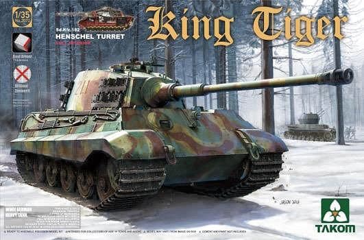 1/35 WIIドイツ軍重戦車Sd.Kfz.182 キングタイガーヘンシェル砲塔 (インテリア付/ツィンメリット無)
